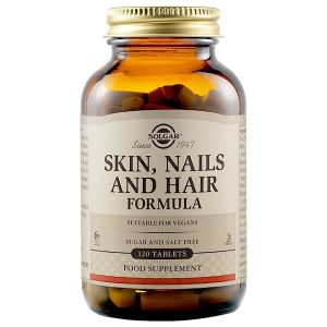 Solgar Skin, Nails & Hair Formula Φόρμουλα Πλούσια σε Βιταμίνες, Αμινοξέα & Μέταλλα για την Υγεία των Μαλλιών, του Δέρματος & των Νυχιών, 120tabs