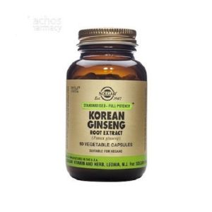 Solgar - Korean Ginseng Root Extract - 60 φυτικές κάψουλες