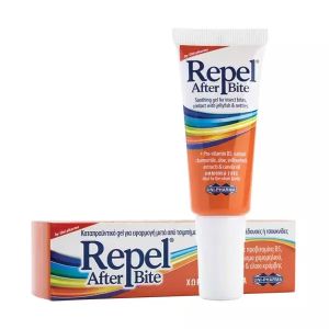 Uni-Pharma Repel After Bite Καταπραϋντικό Τζελ, Χωρίς Αμμωνία, για Ανακούφιση από τα Τσιμπήματα 20ml