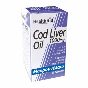 Health Aid Cod Liver Oil 1000mg 30 κάψουλες