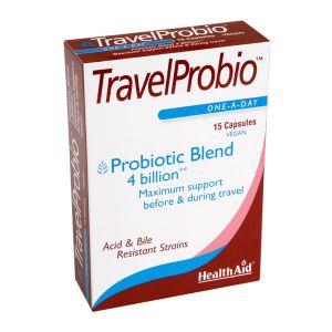Health Aid Travel Probio Συμπλήρωμα Διατροφής Προβιοτικών 15caps