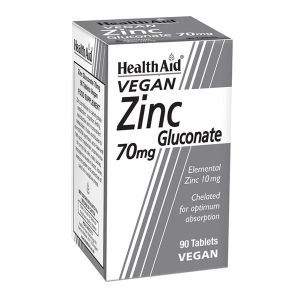 HEALTH AID ZINC GLUCONATE 70MG 90TABS