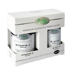 Power Health Platinum Range Vitamin C 1000mg 20 ταμπλέτες & Vit D3 2000iu 20 ταμπλέτες