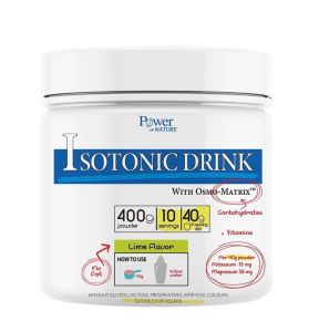 Power Health Isotonic Drink Συμπλήρωμα Διατροφής για Ενυδάτωση & Ενέργεια σε Σκόνη με Γεύση Lime 400gr