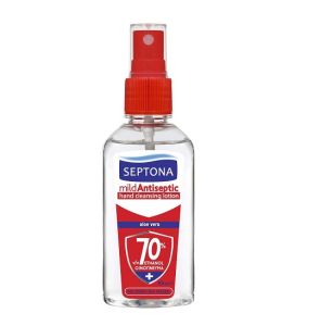 Septona Mild Antiseptic Lotion Αντισηπτικό Καθαριστικό Χεριών με Αλόη & 70% Αιθυλική Αλκοόλη 80ml