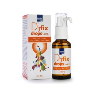 Intermed D3 Fix Drops 1000IU Flavor Συμπλήρωμα Διατροφής D3 με Φυσική Γεύση Βανίλια 30ml