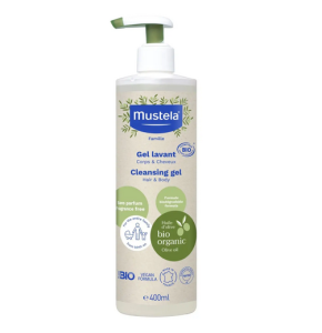 Mustela Bio Cleansing Gel Aloe Oliveoil Τζελ Καθαρισμού για Μαλλιά & Σώμα 400ml