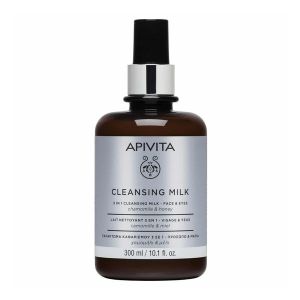 Apivita Cleansing Milk 3 σε 1 για Πρόσωπο & Μάτια Με Χαμομήλι & Μέλι 300ml