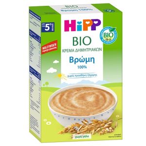 Hipp Bio Κρέμα Δημητριακών Βρώμη με Γλουτένη 5m+ 200g