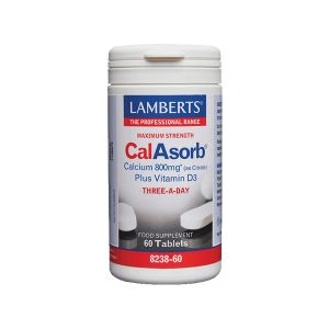 Lamberts CalAsorb Calcium 800 mg + D3 60 tabs