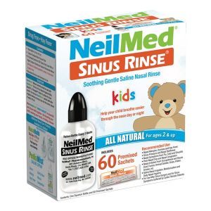 NeilMed Sinus Rinse Kids Kit Φιαλίδιο Ρινικών Πλύσεων Για Παιδιά + Προγεμισμενα Φακελακια 60τμχ