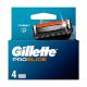 Gillette Fusion 5 Proglide Ανταλλακτικές Κεφαλές με 5 Λεπίδες και Λιπαντική Ταινία 4τμχ