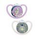 Nuk Space Night Πιπίλες Σιλικόνης 6-18m Σιλικόνης Γατούλα & Μέλισσα 2τμχ